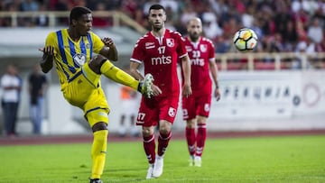 Jair Amador, en un partido con el Maccabi Tel Aviv.