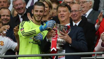 David de Gea y Louis van Gaal