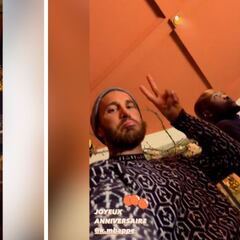 Así fue el cumpleaños de Mbappé: tarta kilométrica y la imagen más feliz de Sergio Ramos