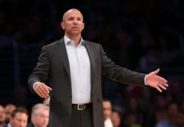 Jason Kidd, coach of the Milwaukee Bucks and former Nicks and Nets player.