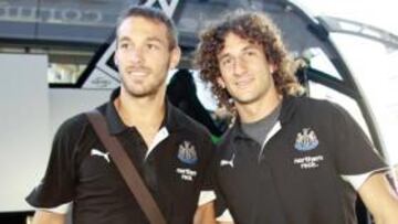 <b>REENCUENTRO. </b>Xisco y Coloccini, traspasados hace dos años, regresan a Riazor con el Newcastle.