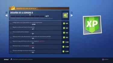 Fortnite Battle Royale: Temporada 4 Desafíos Semana 9