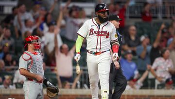 Marcell Ozuna lidera la Liga Nacional en promedio de bateo con .309.