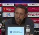 DT del Girona se quiebra en plena conferencia de prensa