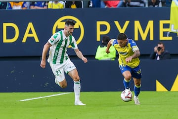 Carlos Albarrn durante el partido contra el Cdiz.