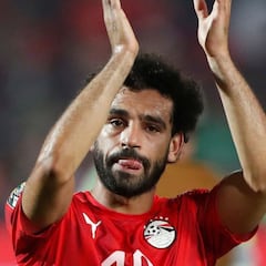How many Africa Cup of Nations titles have Salah, Mahrez and Mané won?