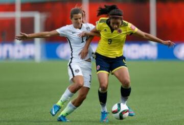 Colombia disputó cuatro partidos en Canadá 2015; ganó uno, empató otro y perdió dos.