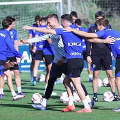 Osasuna ya prepara el partido ante el Rayo