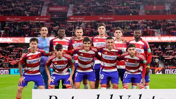 27/10/24 PARTIDO SEGUNDA DIVISION
GRANADA CF - LEVANTE
En la imagen once inicial del Granada CF formacion