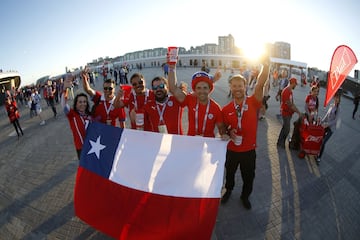 Belleza y color: el lado B del duelo de Chile y Portugal