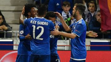 Juan Guillermo Cuadrado marcó el gol del triunfo 1-0 ante el Lyon