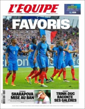 Portadas de la prensa mundial