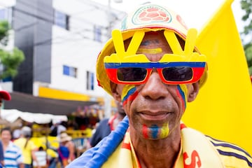 La emoción se manifestó con el color que los hinchas le dieron al partido frente a Brasil.