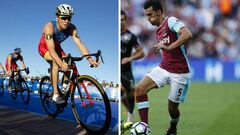 Arbeloa se llev&oacute; la bicicleta de Gomez Noya en una subasta. 