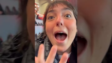 La hilarante celebración de la novia de Santiago Giménez a su gol en Champions mientras San Siro explota