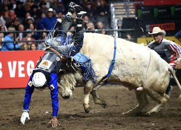 Ezekiel Mitchell durante la competición. 