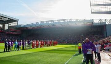 Liverpool Legends and Real Madrid Legends at Anfield