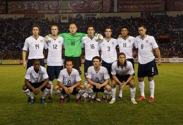 La alineación de la Selección USA en su última visita a El Salvador