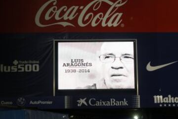 Homenaje a Luis Aragonés.