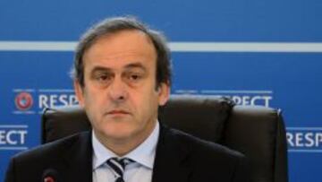 Michel Platini, en un acto de la UEFA.