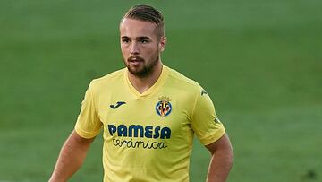 VILLAREAL, SPAIN - SEPTEMBER 02: Javi Ontiveros of Villarreal CF in action during the Pre-Season friendly match between Villarreal CF and Real Sociedad at Mini Estadi on September 2, 2020 in Villareal, Spain. (Photo by David Aliaga/MB Media/Getty Images)