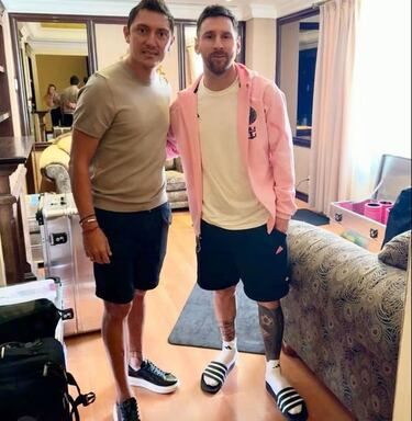 Lionel Messi y Neri Cardozo compartieron previo al Monterrey vs Inter Miami