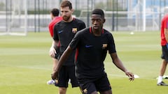 Dembélé ya toca balón: "Está complicado para el Clásico...”