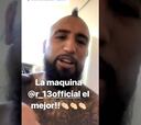 El cómico baile que Vidal le grabó a su amigo Rafinha