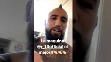 El cómico baile que Vidal le grabó a su amigo Rafinha
