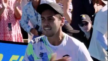 Tabilo sigue intratable en Auckland: esto hizo en el match point