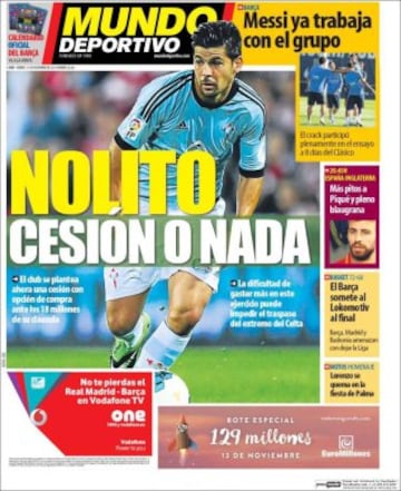 Portadas de la prensa mundial