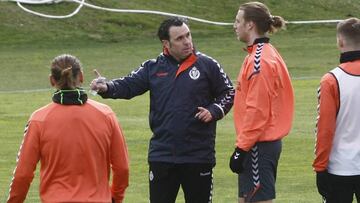 PRIMER ENTRENAMIENTO DE SERGIO GONZALEZ COMO T&Eacute;CNICO DEL REAL VALLADOLID.
  