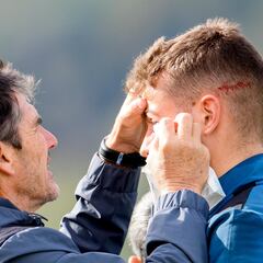 Agirrezabala sufre una herida inciso-contusa en un párpado