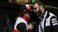 Fernando Alonso (ESP)  
 TOYOTA GAZOO  Racing. 
 World Endurance Championship 6 Hours of Spa.
 2nd to 5th May 2018
 Spa Francorchamps, Belgium. 
 AUTOMOVILISMO  SEIS HORAS DE SPA WEC 
 FERNANADO ALONSO CON ALFONSO CALABIA 
 FOTO ENVIADA MONICA.ARIAS.
 PUBLICADA 06/05/18 NA MA40 3COL