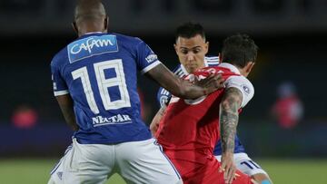 Millonarios ante Santa Fe en el estadio El Camp&iacute;n