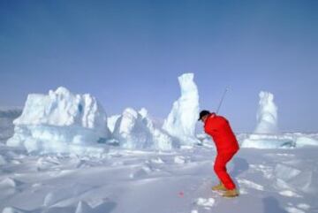 Es uno de los lugares favoritos de los amantes del "snow golf". Las temperaturas pueden alcanzar los 14 grados bajo cero.