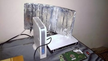 Wifi papel aluminio