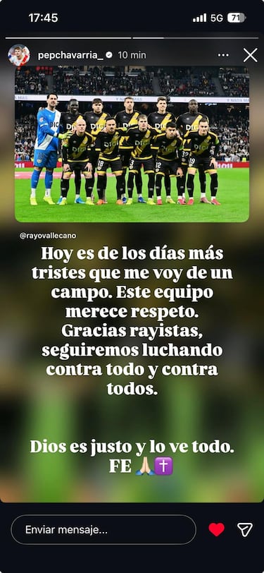 El Rayo explota por el arbitraje: “Este equipo merece respeto”