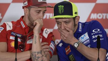 Rossi y Dovizioso en Termas