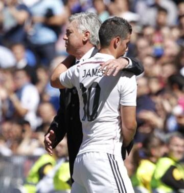 James y Ancelotti.