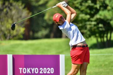 Carlota Ciganda se sitúa a ocho golpes de la cabeza en la prueba de golf. Es la mejor de las españolas en trigésima posición.