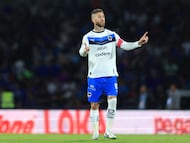 Sergio Ramos of Monterrey during the 15th round match between Cruz Azul and Monterrey as part of the Liga BBVA MX, Torneo Apertura 2025 at Olimpico Universitario, on October 25, 2025 in Mexico City, Mexico.
