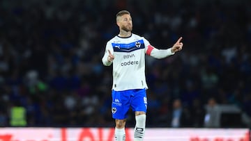 Sergio Ramos of Monterrey during the 15th round match between Cruz Azul and Monterrey as part of the Liga BBVA MX, Torneo Apertura 2025 at Olimpico Universitario, on October 25, 2025 in Mexico City, Mexico.
