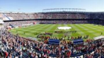 Estadio Vicente Calderón.