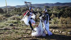 Así prepararon la hazaña de paracaidismo en San Valentín