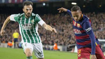 Partido de Liga BBVA entre Barcelona y Betis.