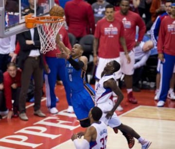 Como su equipo, Westbrook fue de más a menos y acabó derrotado.