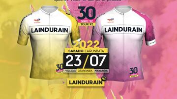 Maillots de la marcha La Indurain 2022.