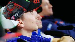 Lorenzo en la rueda de prensa de Australia.