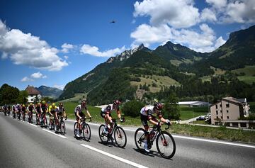 El pelotón durante la novena etapa del Tour de Francia 2022.